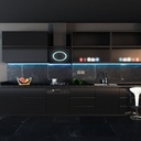 Recessed aluminium profile - Complete kit - 25 x 14,5mm - LED strip up to 12 mm - 2 meters