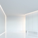 Recessed aluminium profile - Complete kit - 25 x 14,5mm - LED strip up to 12 mm - 2 meters