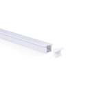 Recessed aluminium profile - Complete kit - 25 x 14,5mm - LED strip up to 12 mm - 2 meters