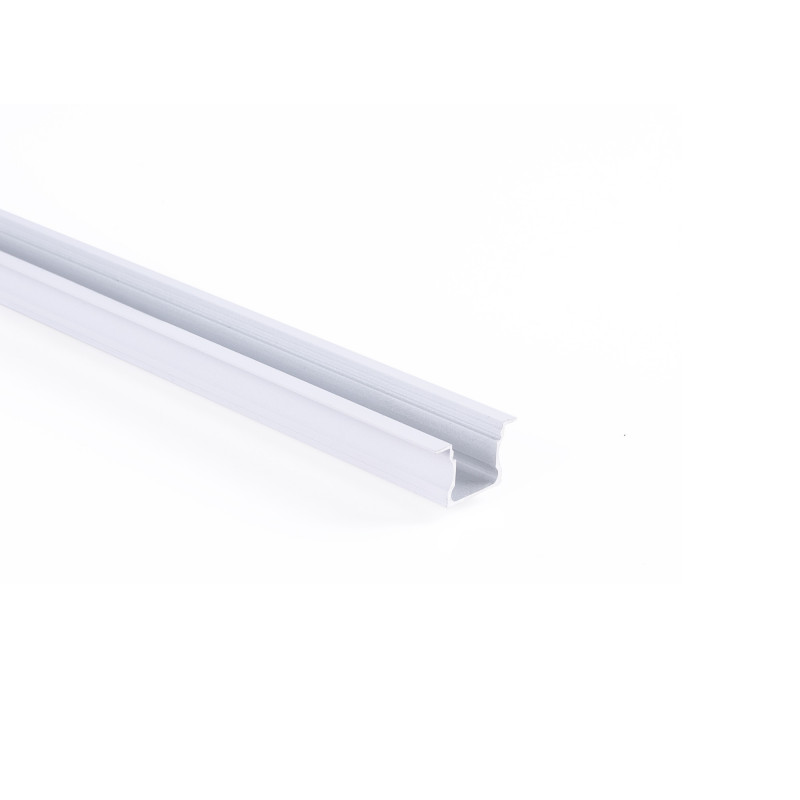 Recessed aluminium profile - Complete kit - 25 x 14,5mm - LED strip up to 12 mm - 2 meters