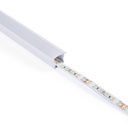 Recessed aluminium profile - Complete kit - 25 x 14,5mm - LED strip up to 12 mm - 2 meters