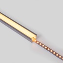 Recessed aluminium profile - Complete kit - 25 x 14,5mm - LED strip up to 12 mm - 2 meters