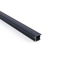 Recessed aluminium profile - Complete kit - 25 x 14,5mm - LED strip up to 12 mm - 2 meters