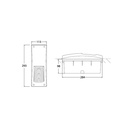 FUMAGALLI LETI 300 VP 6W recessed LED wall-mounted beacon