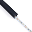 Recessed aluminium profile - Complete kit - 25 x 14,5mm - LED strip up to 12 mm - 2 meters