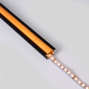 Recessed aluminium profile - Complete kit - 25 x 14,5mm - LED strip up to 12 mm - 2 meters
