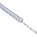 Recessed aluminium profile - Complete kit - 25 x 14,5mm - LED strip up to 12 mm - 2 meters