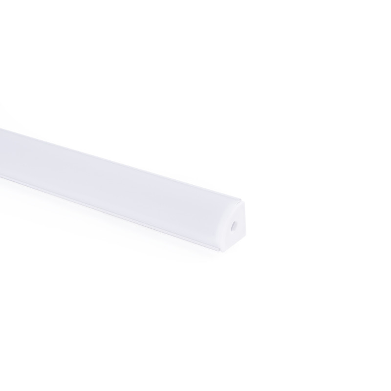 Aluminium corner profile - Complete kit - 20 x 20mm - LED strip up to 10mm - 2 meters