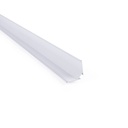 Aluminium corner profile - Complete kit - 20 x 20mm - LED strip up to 10mm - 2 meters