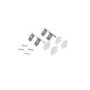 Aluminium corner profile - Complete kit - 20 x 20mm - LED strip up to 10mm - 2 meters