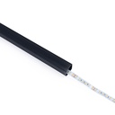 Aluminium corner profile - Complete kit - 20 x 20mm - LED strip up to 10mm - 2 meters