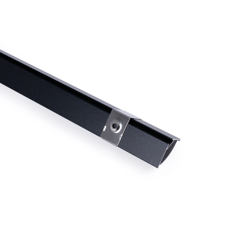 Aluminium corner profile - Complete kit - 20 x 20mm - LED strip up to 10mm - 2 meters