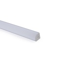 Aluminium corner profile - Complete kit - 20 x 20mm - LED strip up to 10mm - 2 meters