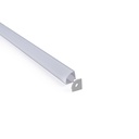 Aluminium corner profile - Complete kit - 20 x 20mm - LED strip up to 10mm - 2 meters