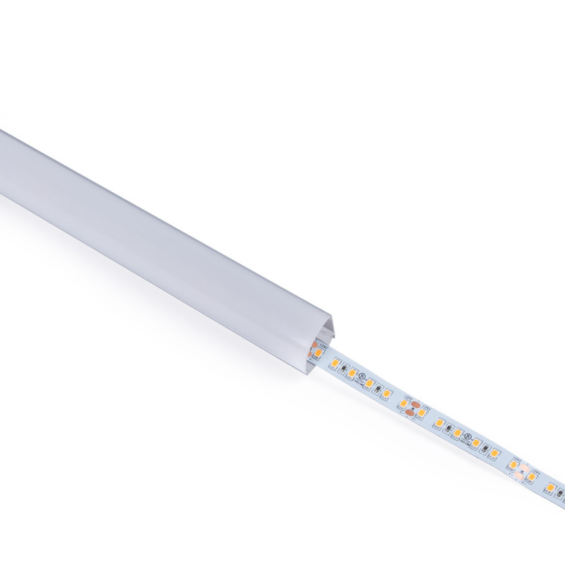 Aluminium corner profile - Complete kit - 20 x 20mm - LED strip up to 10mm - 2 meters