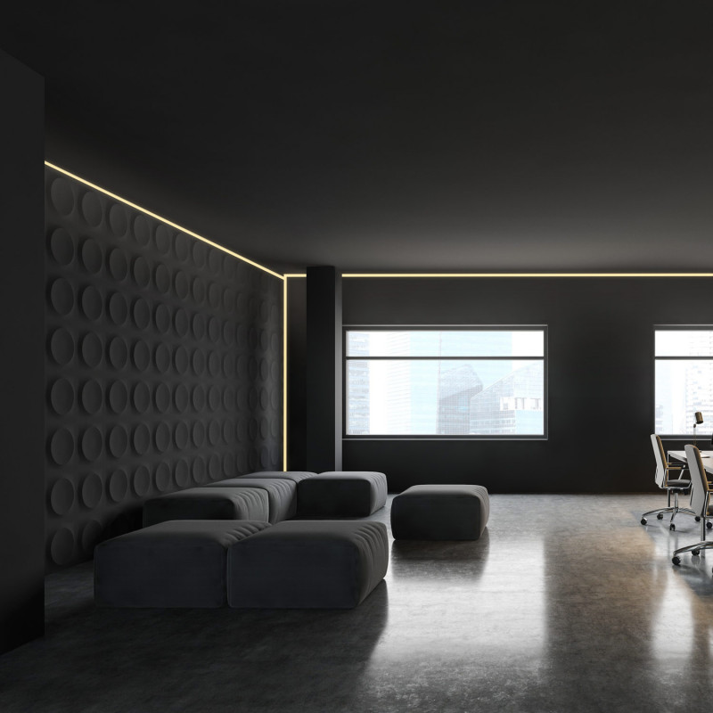 Aluminium corner profile - Complete kit - 20 x 20mm - LED strip up to 10mm - 2 meters