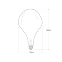 Decorative LED filament bulb "Decor - Copper" - E27 A165 - Dimmable - 4W - 1800K