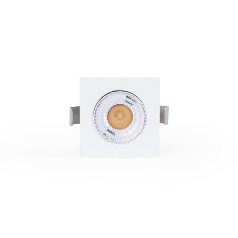 Recessed square LED downlight - 2W - Osram Chip - UGR18 - Cutout Ø 25mm - Black