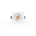 Recessed square LED downlight - 2W - Osram Chip - UGR18 - Cutout Ø 25mm - Black