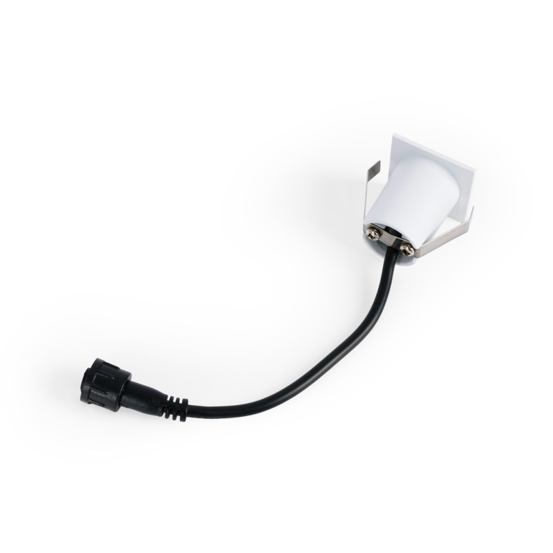 Recessed square LED downlight - 2W - Osram Chip - UGR18 - Cutout Ø 25mm - Black