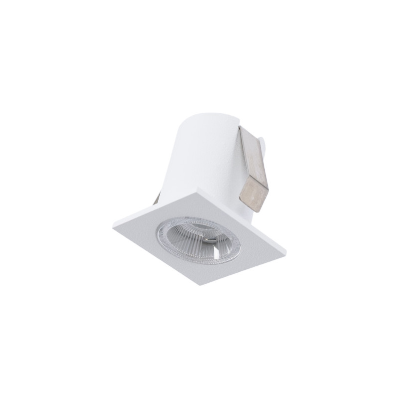 Recessed square LED downlight - 2W - Osram Chip - UGR18 - Cutout Ø 25mm - Black