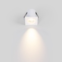 Recessed square LED downlight - 2W - Osram Chip - UGR18 - Cutout Ø 25mm - Black