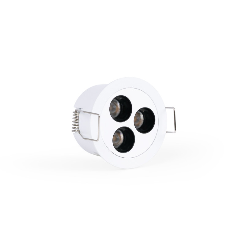 Recessed round LED downlight - 6W - UGR18 - Cutout Ø 55mm - White