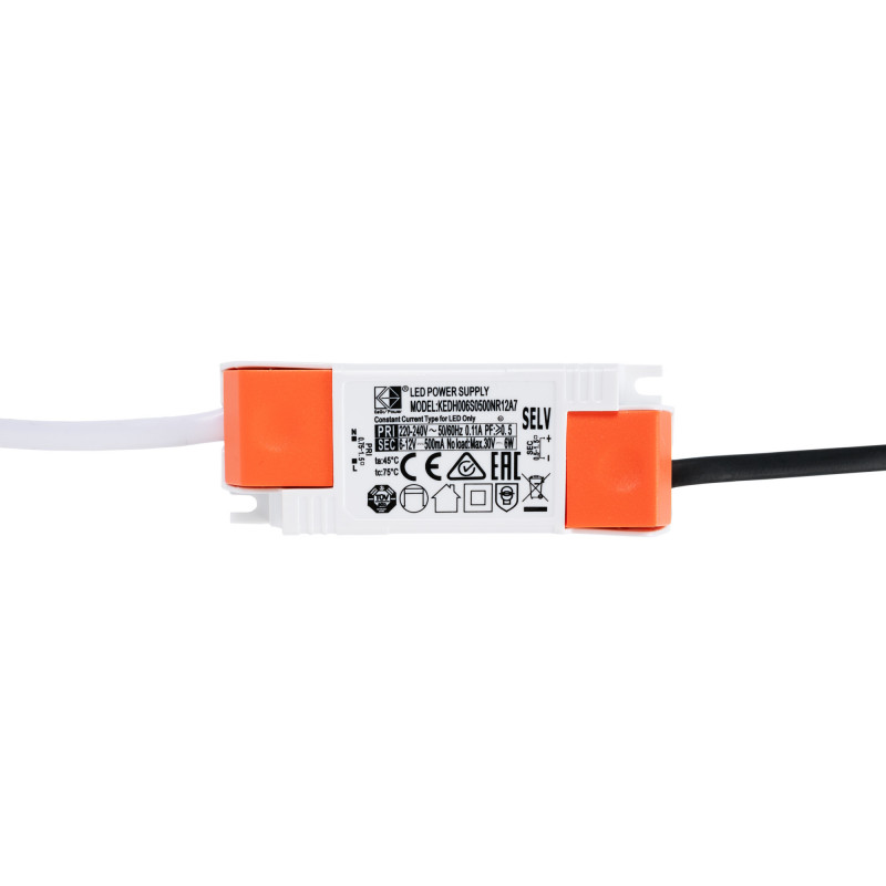 Recessed round LED downlight - 6W - UGR18 - Cutout Ø 55mm - White
