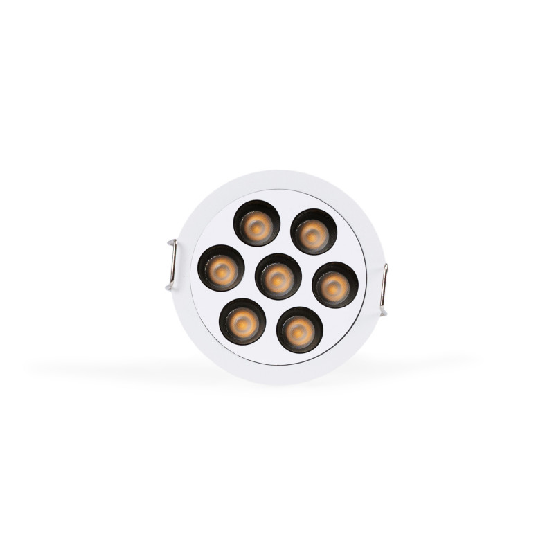 Recessed round LED downlight - 12W - UGR18 - Cutout Ø 70mm - White