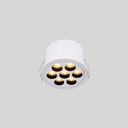 Recessed round LED downlight - 12W - UGR18 - Cutout Ø 70mm - White