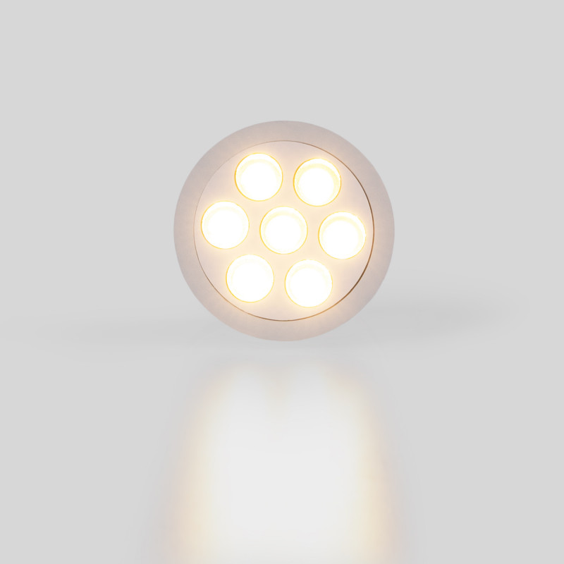 Recessed round LED downlight - 12W - UGR18 - Cutout Ø 70mm - White