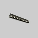 Recessed linear LED downlight - 30W - UGR18 - CRI90 - OSRAM Chip - 4000K - Black