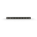 Recessed linear LED downlight - 30W - UGR18 - CRI90 - OSRAM Chip - 4000K - Black