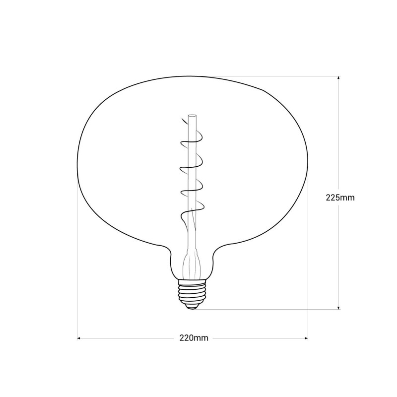 Decorative LED filament bulb "Decor - Copper" - E27 R220 - Dimmable - 4W - 1800K