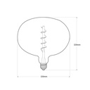 Decorative LED filament bulb "Decor - Copper" - E27 R220 - Dimmable - 4W - 1800K