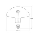 Decorative LED filament bulb "Seta" - E27 - Dimmable - 4W - 1800K