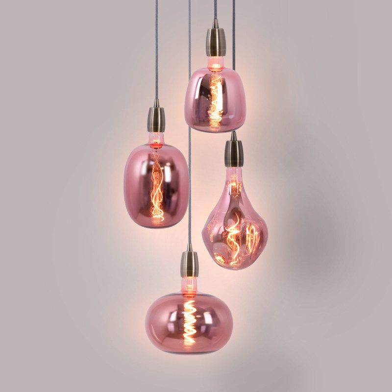 Decorative LED filament bulb - Copper - E27 D140 - Dimmable - 4W - 1800K