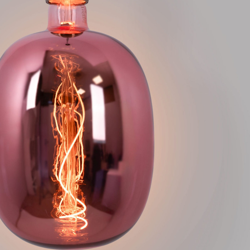 Decorative LED filament bulb - Blue - E27 T170 - Dimmable - 4W - 4200K