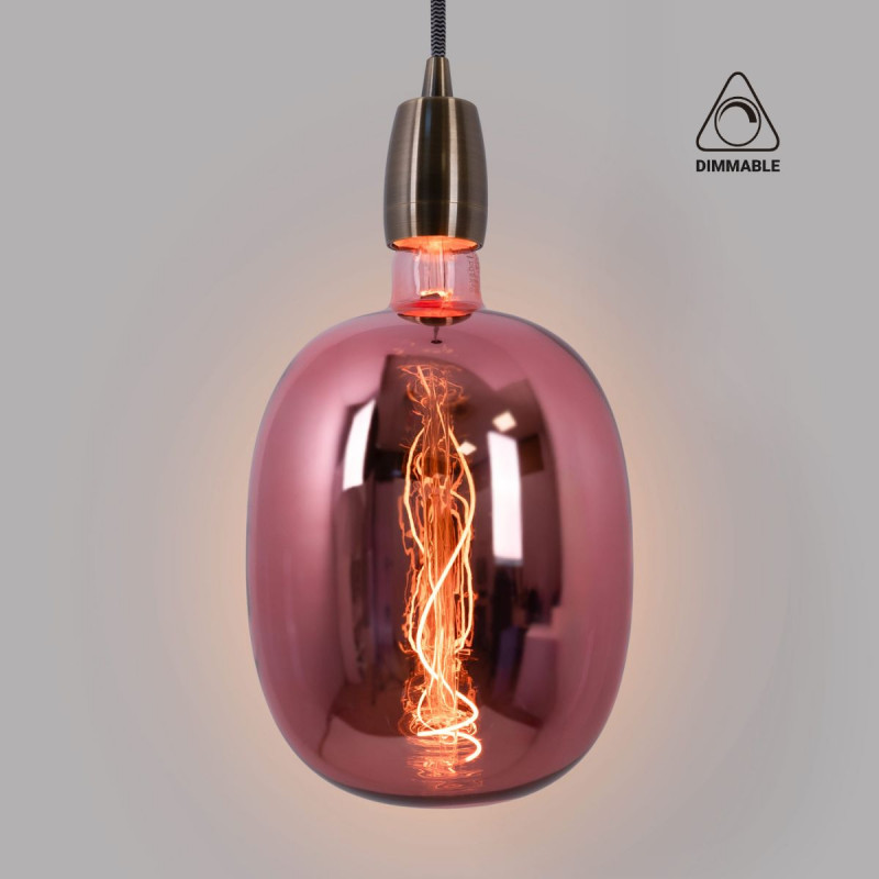 Decorative LED filament bulb - Blue - E27 T170 - Dimmable - 4W - 4200K
