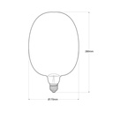 Decorative LED filament bulb - Blue - E27 T170 - Dimmable - 4W - 4200K