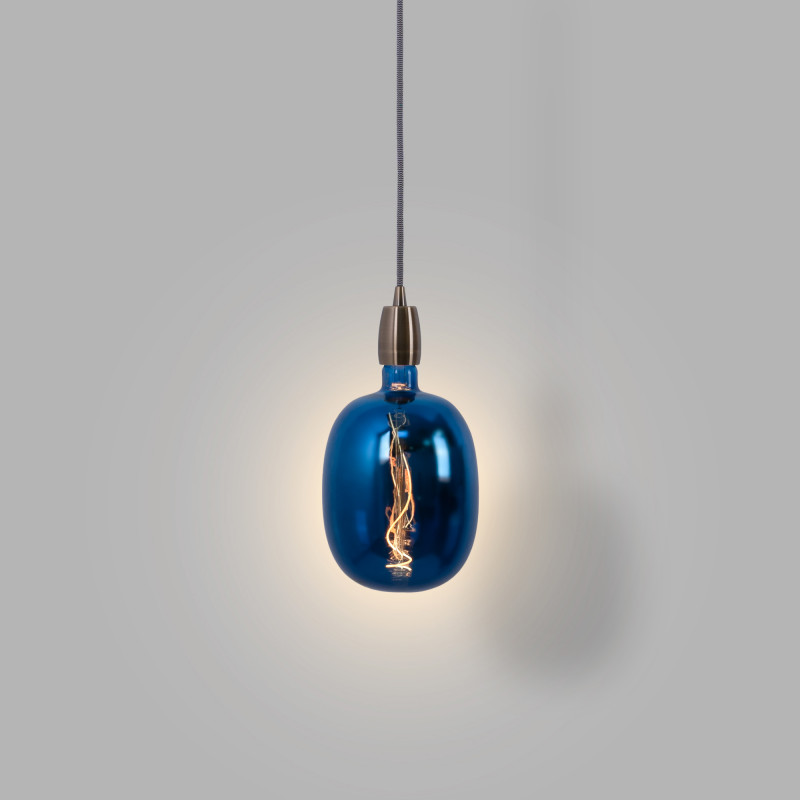 Decorative LED filament bulb - Blue - E27 T170 - Dimmable - 4W - 4200K