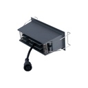 Recessed triple LED downlight - 6W - UGR18 - CRI90 - OSRAM Chip - Black
