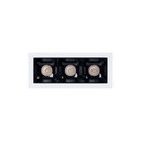 Recessed triple LED downlight - 6W - UGR18 - CRI90 - OSRAM Chip - Black