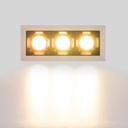 Recessed triple LED downlight - 6W - UGR18 - CRI90 - OSRAM Chip - Black