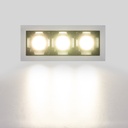 Recessed triple LED downlight - 6W - UGR18 - CRI90 - OSRAM Chip - Black