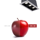Recessed triple LED downlight - 6W - UGR18 - CRI90 - OSRAM Chip - Black