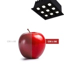 Recessed square LED downlight - 18W - 9 Spotlights - UGR18 - CRI90 - OSRAM Chip - White