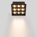 Recessed square LED downlight - 18W - 9 Spotlights - UGR18 - CRI90 - OSRAM Chip - White