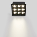 Recessed square LED downlight - 18W - 9 Spotlights - UGR18 - CRI90 - OSRAM Chip - White