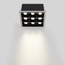 Recessed square LED downlight - 18W - 9 Spotlights - UGR18 - CRI90 - OSRAM Chip - White